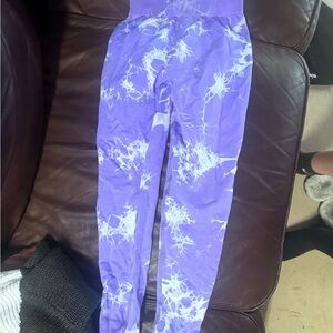 Lavender Tie-Dye Women’s Leggings